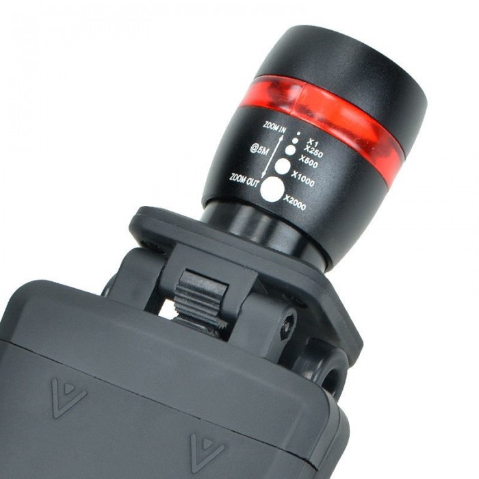 Фонарик на козырек кепки MIL-TEC LIGHT LED CREE M.ZOOM Black, Black Фонарик на козырек кепки MIL-TEC LIGHT LED CREE M.ZOOM Black, Black