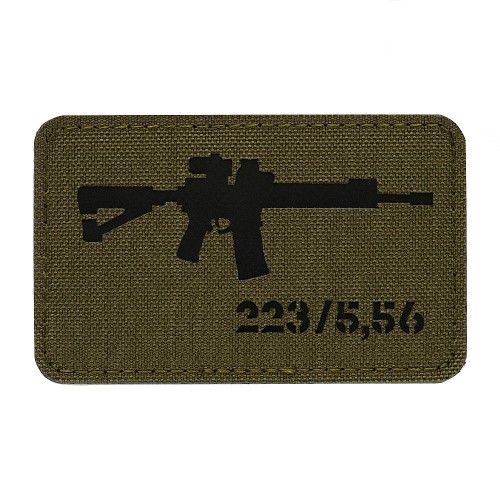 M-Tac нашивка AR-15.223/5,56 Laser Cut Ranger Green/Black