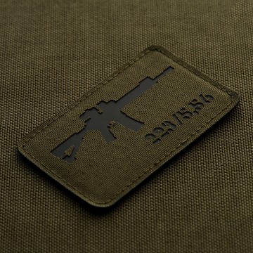 M-Tac нашивка AR-15 .223/5,56 Laser Cut Ranger Green/Black