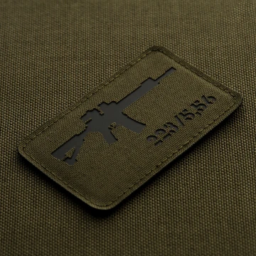M-Tac нашивка AR-15 .223/5,56 Laser Cut Ranger Green/Black