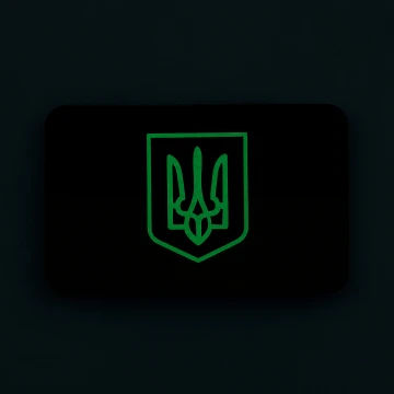 M-Tac нашивка прапор України з гербом (80х50 мм) Olive/GID