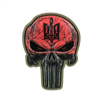 M-Tac нашивка Punisher Красный