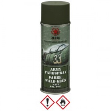 Маскувальна фарба спрей у балоні Army Spray Paint, mat, 400 ml Хакі, Khaki