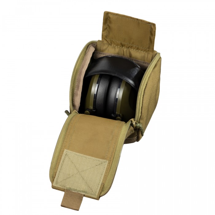 Подсумок для тактических наушников MOLLE Coyote Подсумок для тактических наушников MOLLE Coyote