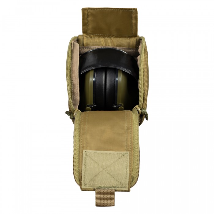 Подсумок для тактических наушников MOLLE Coyote Подсумок для тактических наушников MOLLE Coyote