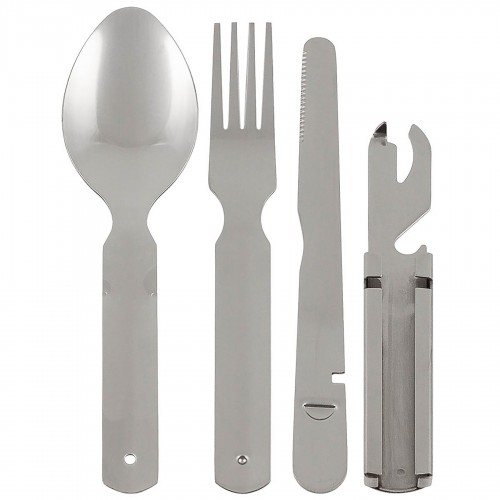 Столовый набор MFH Bundeswehr Cutlery Set Серебристый