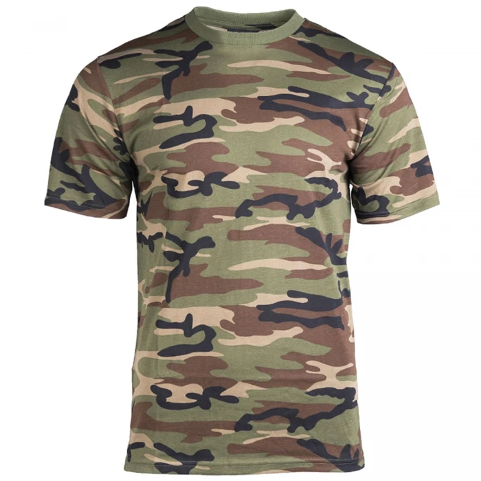 Футболка камуфляжна MIL-TEC T-Shirt Woodland Футболка камуфляжна MIL-TEC T-Shirt Woodland