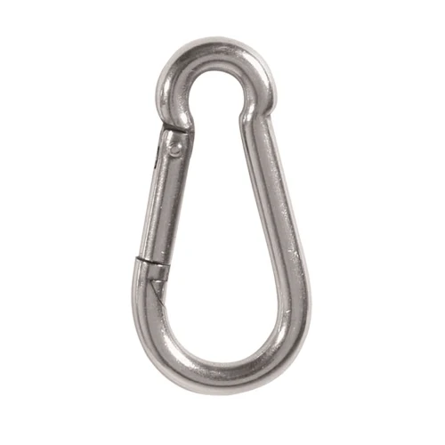 Карабін залізний Mil-tec STAINLESS STEEL CARABINER Сріблястий