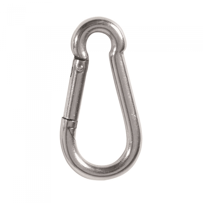 Карабін залізний Mil-tec STAINLESS STEEL CARABINER Сріблястий Карабін залізний Mil-tec STAINLESS STEEL CARABINER Сріблястий