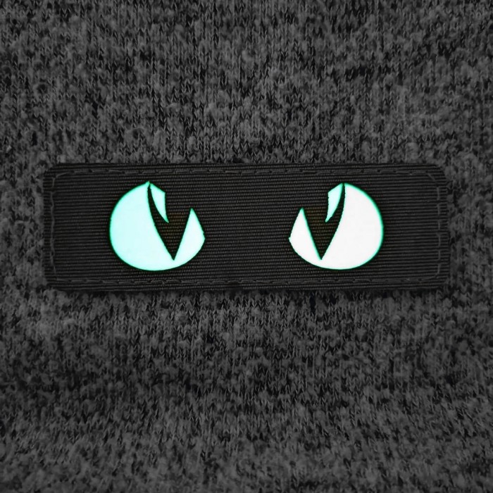 Нашивка Cat Eyes, що світяться Laser Cut темна олива, Dark olive Нашивка Cat Eyes, що світяться Laser Cut темна олива, Dark olive