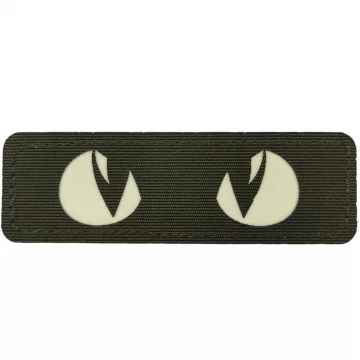 Нашивка Cat Eyes, що світяться Laser Cut темна олива, Dark olive