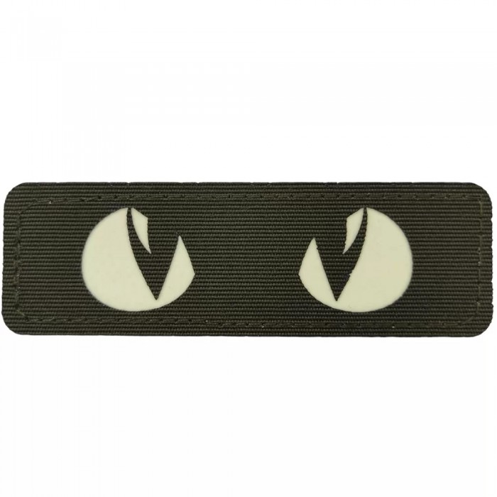 Нашивка Cat Eyes, що світяться Laser Cut темна олива, Dark olive Нашивка Cat Eyes, що світяться Laser Cut темна олива, Dark olive