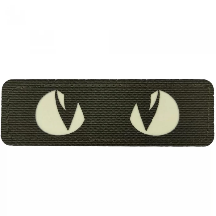 Нашивка Cat Eyes, що світяться Laser Cut темна олива, Dark olive Нашивка Cat Eyes, що світяться Laser Cut темна олива, Dark olive