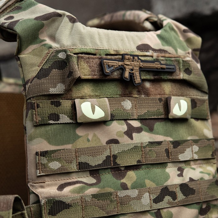 M-TAC нашивка Tiger Eyes Laser Cut (пара) Multicam M-TAC нашивка Tiger Eyes Laser Cut (пара) Multicam