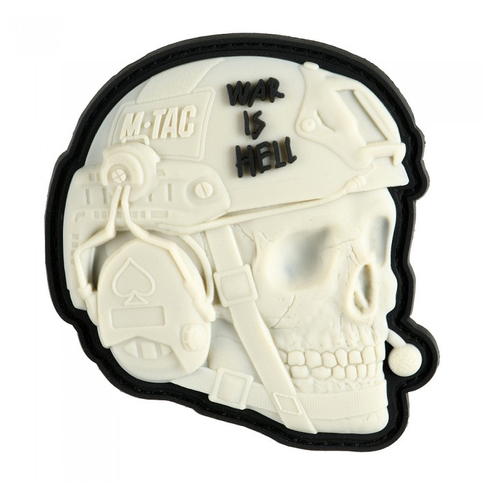 M-Tac нашивка War is Hell 3D PVC White M-Tac нашивка War is Hell 3D PVC White