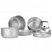 Набір посуду туристичний MIL-TEC Alu Cook-Set Сріблястий