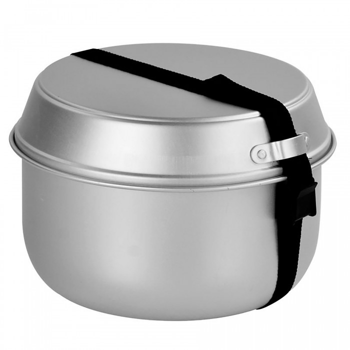 Набір посуду туристичний MIL-TEC Alu Cook-Set Сріблястий Набір посуду туристичний MIL-TEC Alu Cook-Set Сріблястий