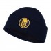 Шапка в'язана флісова з відворотом НГУ - Navy Blue