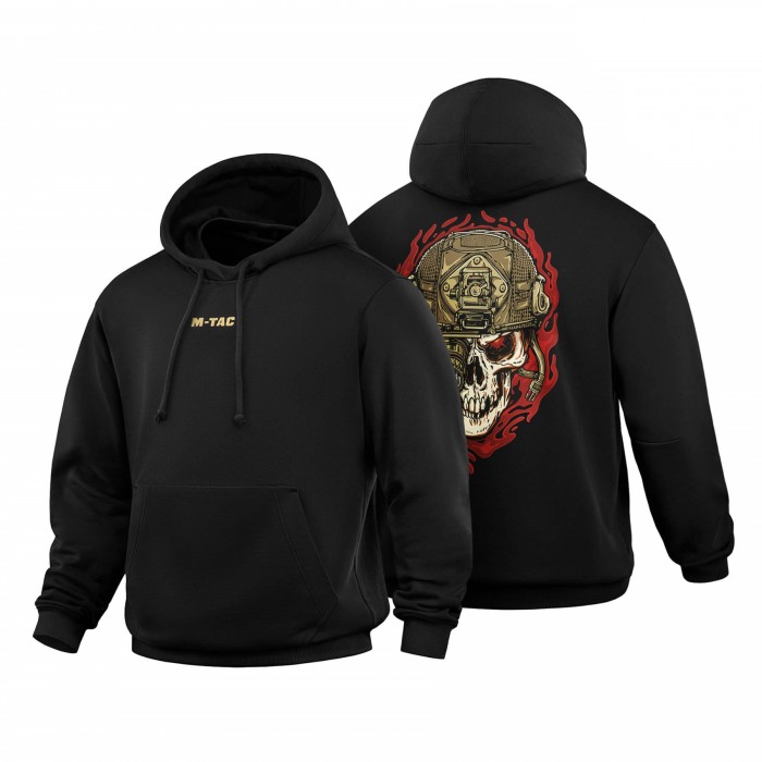 Кофта M-Tac Hoodie Worn to the bone Oversize Hard, Black Кофта M-Tac Hoodie Worn to the bone Oversize Hard, Black