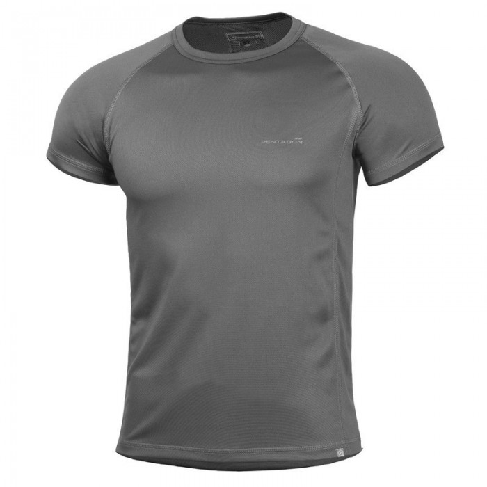 Футболка для тренувань Pentagon Body Shock Activity Shirt Cinder Grey, Сірий Футболка для тренувань Pentagon Body Shock Activity Shirt Cinder Grey, Сірий