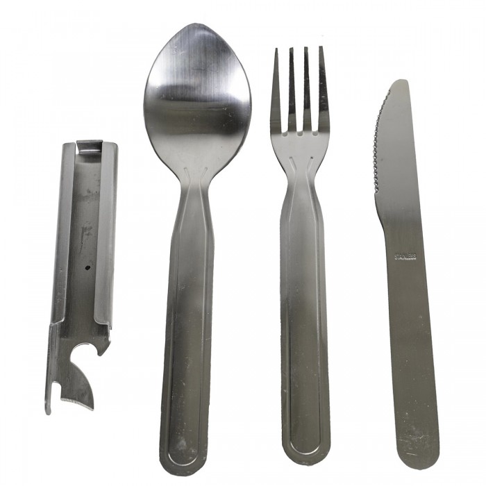 Армійський столовий набір MIL-TEC Army Eating Utensil 3-pc Нержавійка Армійський столовий набір MIL-TEC Army Eating Utensil 3-pc Нержавійка