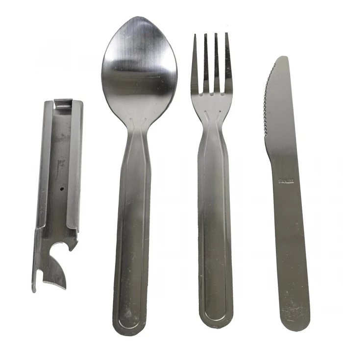 Армейский столовый набор MIL-TEC Army Eating Utensil 3-pc Нержавейка Армейский столовый набор MIL-TEC Army Eating Utensil 3-pc Нержавейка