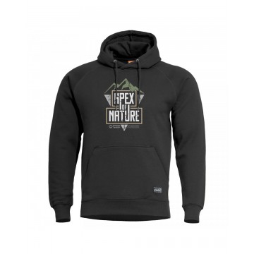 Pentagon Hood Sweater Apex Of Nature, Black