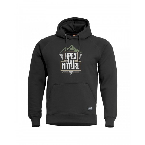Pentagon Hood Sweater Apex Of Nature, Black