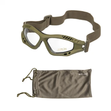 Окуляри захисні на резинці прозорі Olive, Olive, 125 см, UA 5