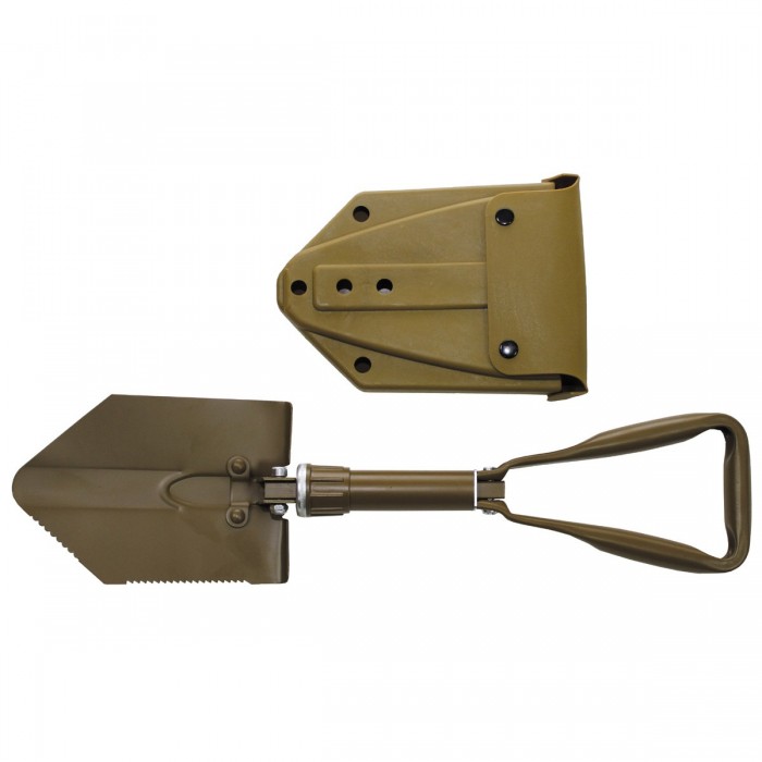 Лопата саперна складана в пластиковому чохлі MFH BW Folding Spade Темний койот Лопата саперна складана в пластиковому чохлі MFH BW Folding Spade Темний койот