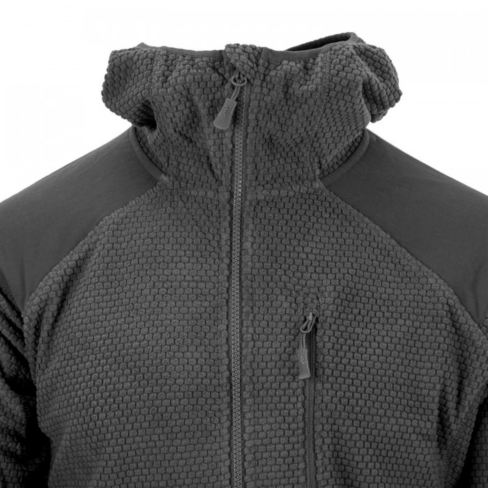 Кофта флісова Helikon-Tex Alpha Hoodie Jacket Grid Fleece, Black Кофта флісова Helikon-Tex Alpha Hoodie Jacket Grid Fleece, Black