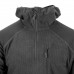Кофта флісова Helikon-Tex Alpha Hoodie Jacket Grid Fleece, Black