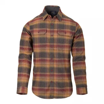 Сорочка Helikon-Tex Greyman Shirt Foggy GRAPHITE PLAID, Сірий