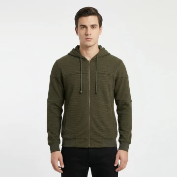 Флисовая кофта Vik-Tailor Alfa Jacquard, Olive