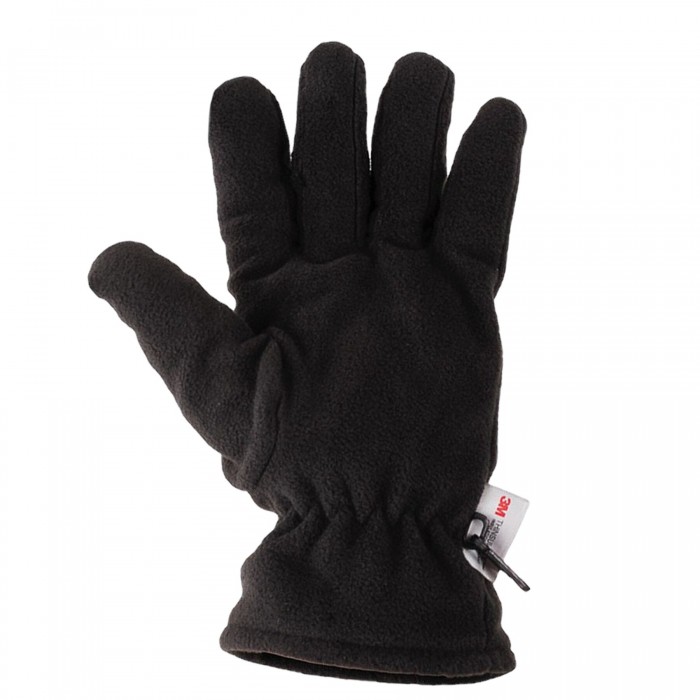 Перчатки флисовые MFH Fleece Thinsulate Черные, Black Перчатки флисовые MFH Fleece Thinsulate Черные, Black