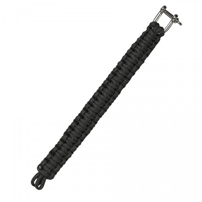 Браслет з паракорду MIL-TEC Paracord 22mm Чорний Браслет з паракорду MIL-TEC Paracord 22mm Чорний