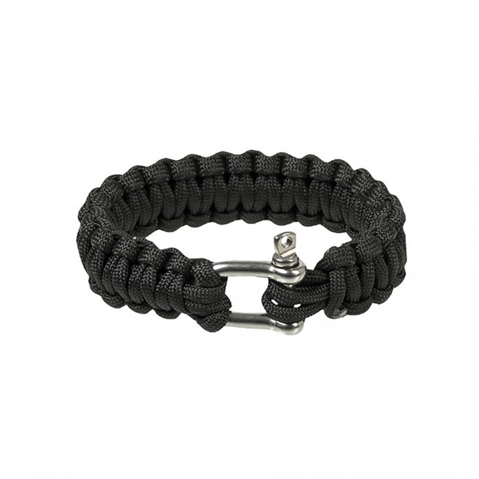 Браслет з паракорду MIL-TEC Paracord 22mm Чорний Браслет з паракорду MIL-TEC Paracord 22mm Чорний