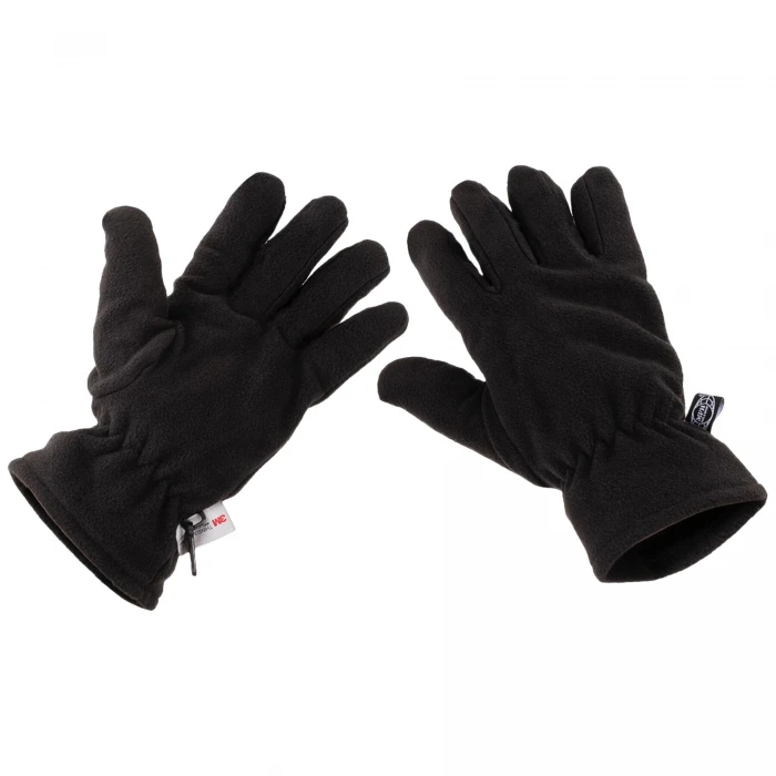 Рукавиці флісові MFH Fleece Thinsulate Чорні, Black Рукавиці флісові MFH Fleece Thinsulate Чорні, Black