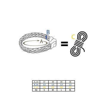 Браслет из паракорда MIL-TEC Paracord 22mm Черный