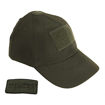 Бейсболка тактическая теплая MIL-TEC SoftShell Baseball Cap Olive