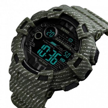 Годинник тактичний Skmei 1472 Olive Camo Stripes