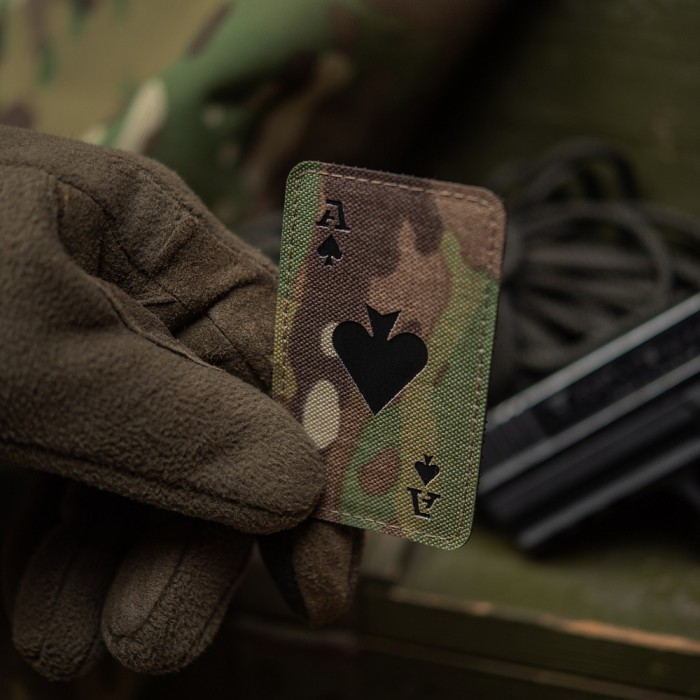 M-Tac нашивка Ace of Spades Laser Cut Ranger Multicam/Black M-Tac нашивка Ace of Spades Laser Cut Ranger Multicam/Black