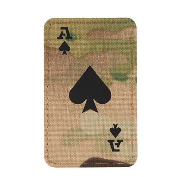 M-Tac нашивка Ace of Spades Laser Cut Ranger Multicam/Black