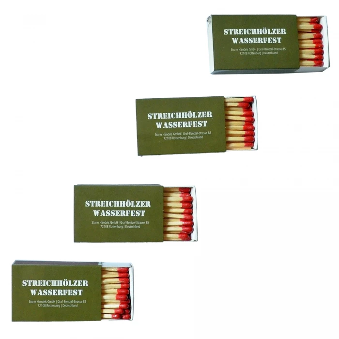 Спички влагостойкие MIL-TEC Water Resistant Matches (4 коробки) Спички влагостойкие MIL-TEC Water Resistant Matches (4 коробки)