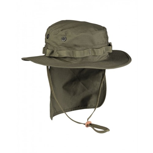 Панама с защитой шеи MIL-TEC British Boonie Рип-Стоп Олива, Olive