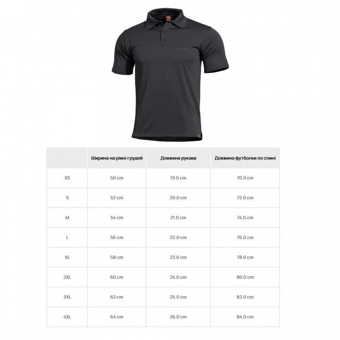 Футболка поло Pentagon Anassa Polo Shirt Black Футболка поло Pentagon Anassa Polo Shirt Black