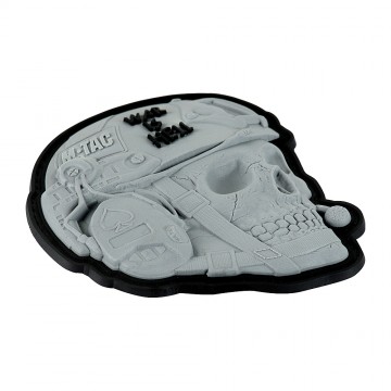 M-Tac нашивка War is Hell 3D PVC Grey