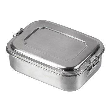 Контейнер для їжі сталевий MIL-TEC Lunchbox Сріблястий