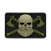 M-Tac нашивка Bearded Skull 3D PVC Black/Olive