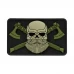 M-Tac нашивка Bearded Skull 3D PVC Black/Olive